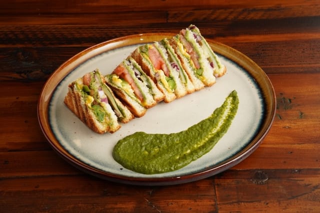 Mumbai Veg Grilled Sandwich.