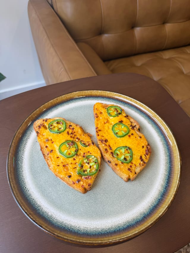 Chilli Cheese Jalapeño Toast.